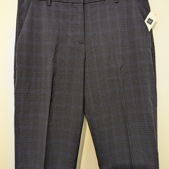Women's Gap Pants, Blue plaid, size 6L - Picture 3 of 7